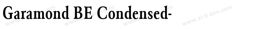 Garamond BE Condensed字体转换